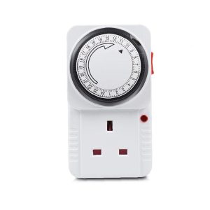 Timer Plug-in Socket 24 Hour Segment Timer Switch 13A Programmable Timer Controller,Regulator