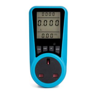 Funien Electricity Usage Monitor, LCD Display Electricity Usage Power Meter Socket Energy Watt Volt Amps Wattage KWH Consumption Analyzer Monitor Outlet AC230V~250V
